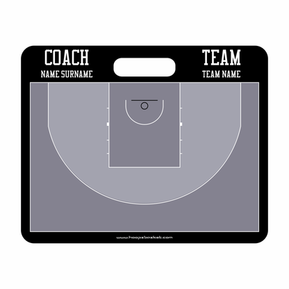 Custom 3x3 Basketball Coaching Board 15.7 x 12.6 in (Magnetic)