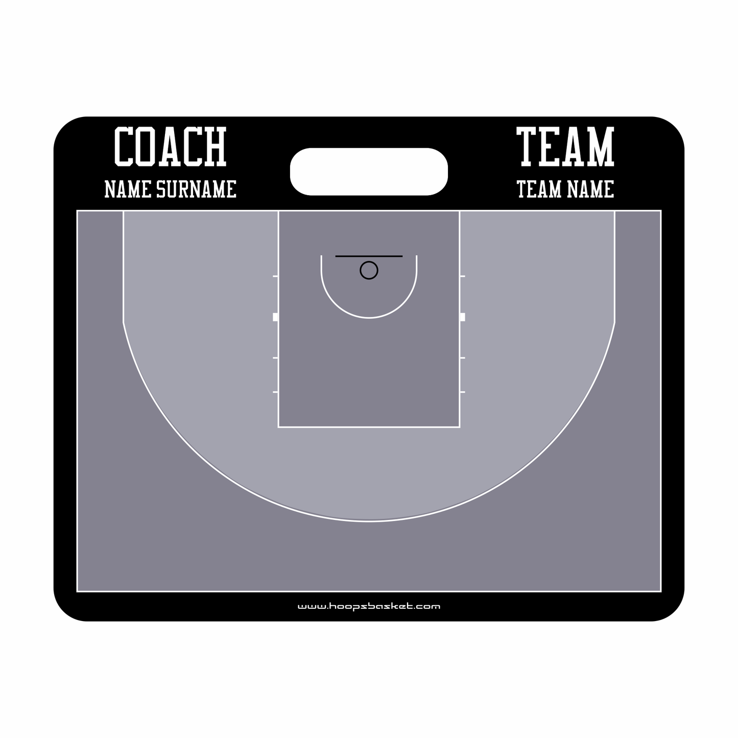 Custom 3x3 Basketball Coaching Board 11.4 x 9.4 in (Magnetic)