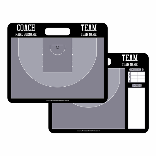 Custom 3x3 Basketball Coaching Board 15.7 x 12.6 in (Magnetic)
