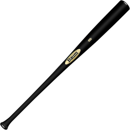 Baum Bat Maple Gold Flared Handle Stock Black Baseball Bat (-3): BBMFGSTOCKPRO-BK