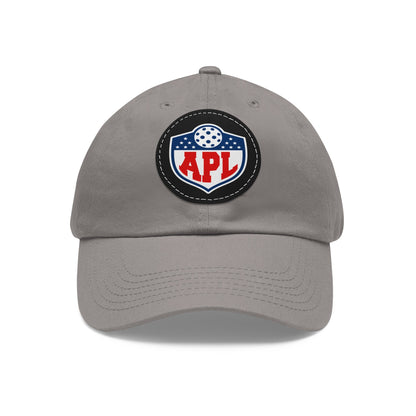Dad Hat with Leather Patch (Round)