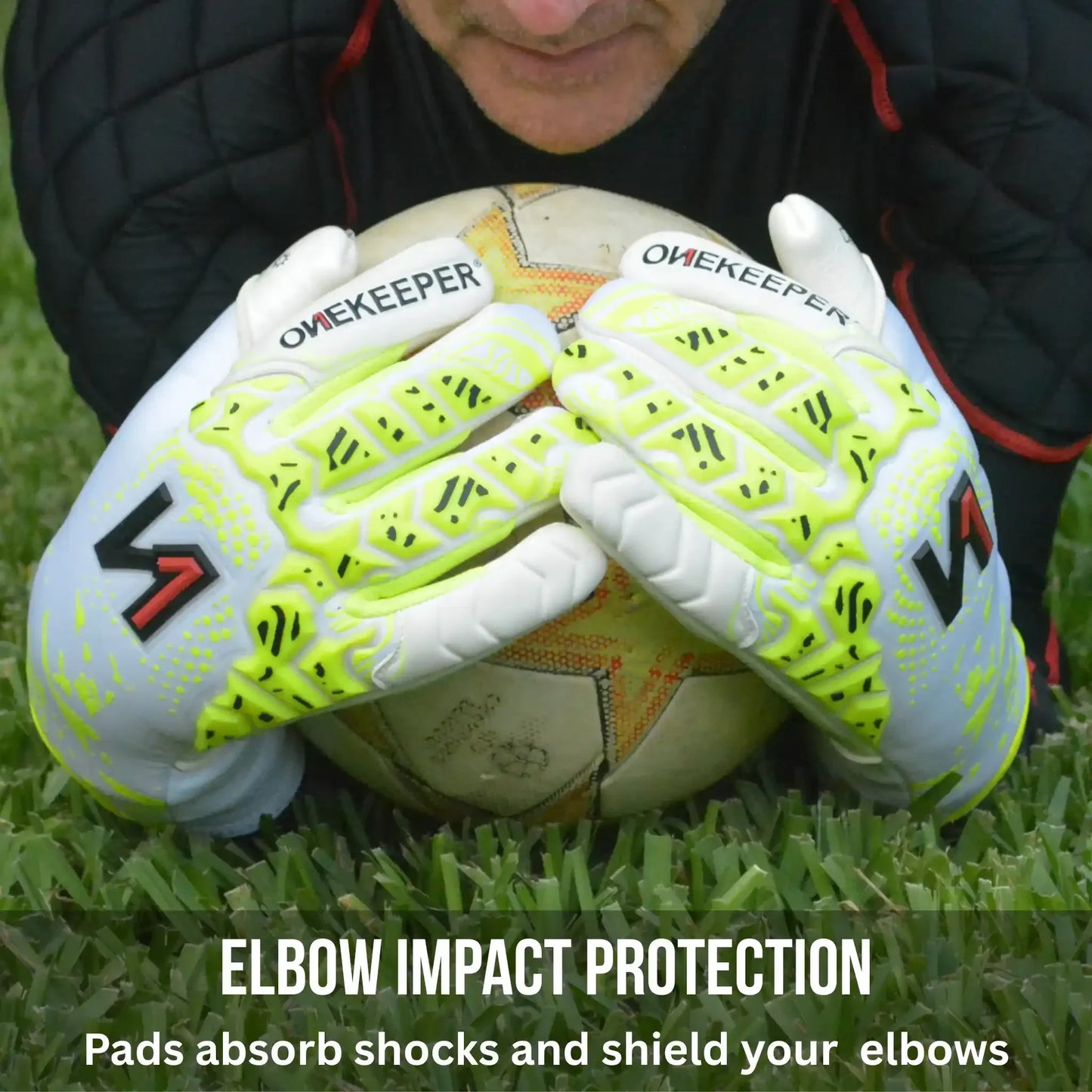 Padded Goalkeeper Compression Long Sleeve Under Shirt with 16mm Elbow & Shoulder Protection