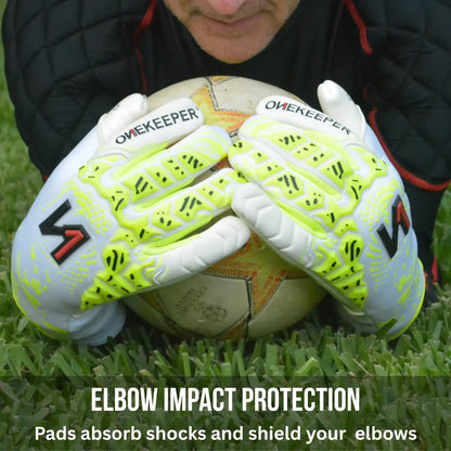 Padded Goalkeeper Compression Long Sleeve Under Shirt with 16mm Elbow & Shoulder Protection