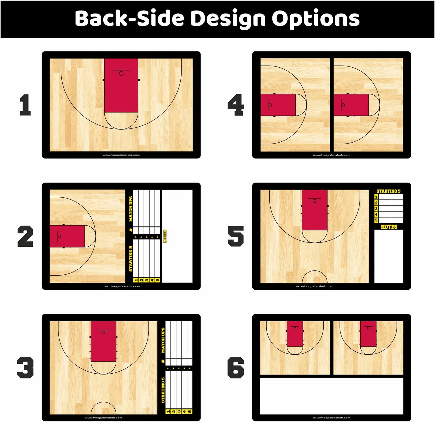 Custom High School Basketball Coaching Board 15.7 x 10.6 in (Classic)
