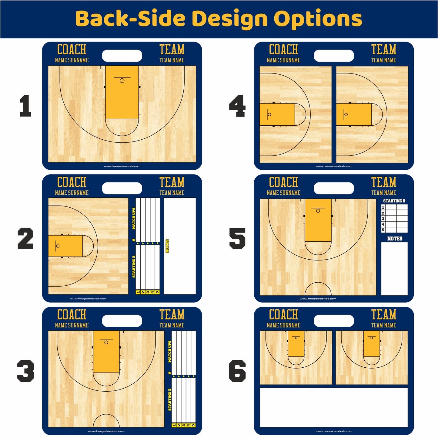 Custom Women's NCAA Basketball Coaching Board 15.7 x 12.6 in (Magnetic)