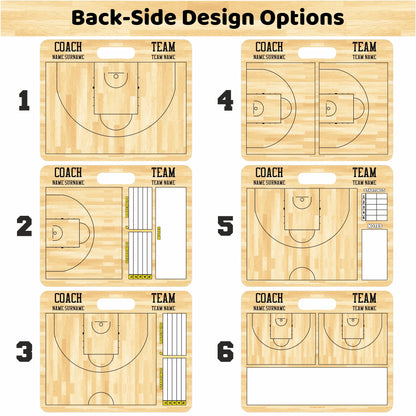Custom FIBA Basketball Coaching Board 11.4 x 9.4 in (Magnetic)