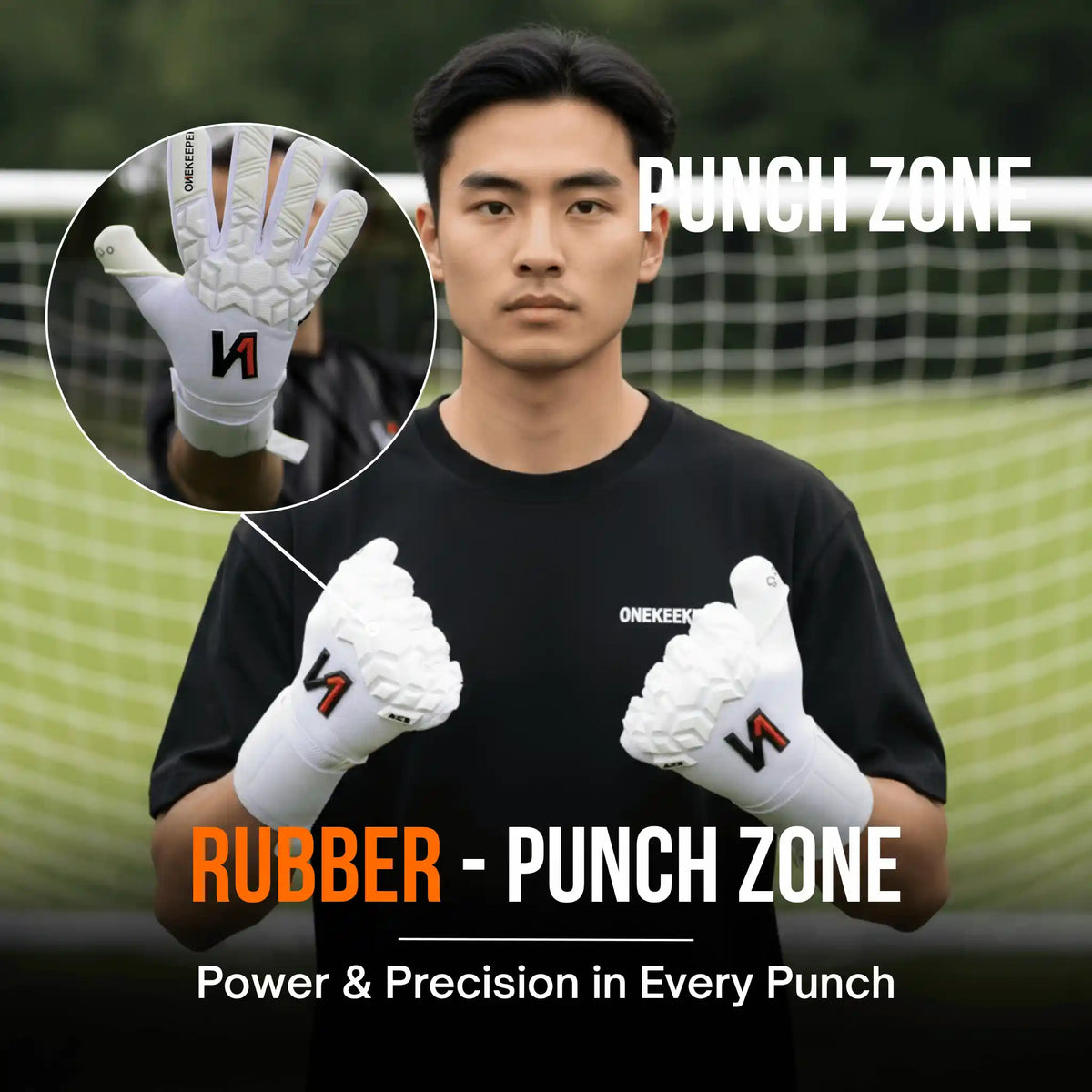 ACE White Aqua Latex Goalkeeper Gloves