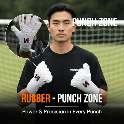 ACE White Aqua Latex Goalkeeper Gloves