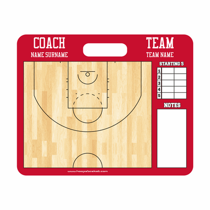 Custom WNBA Basketball Coaching Board 11.4 x 9.4 in (Magnetic)
