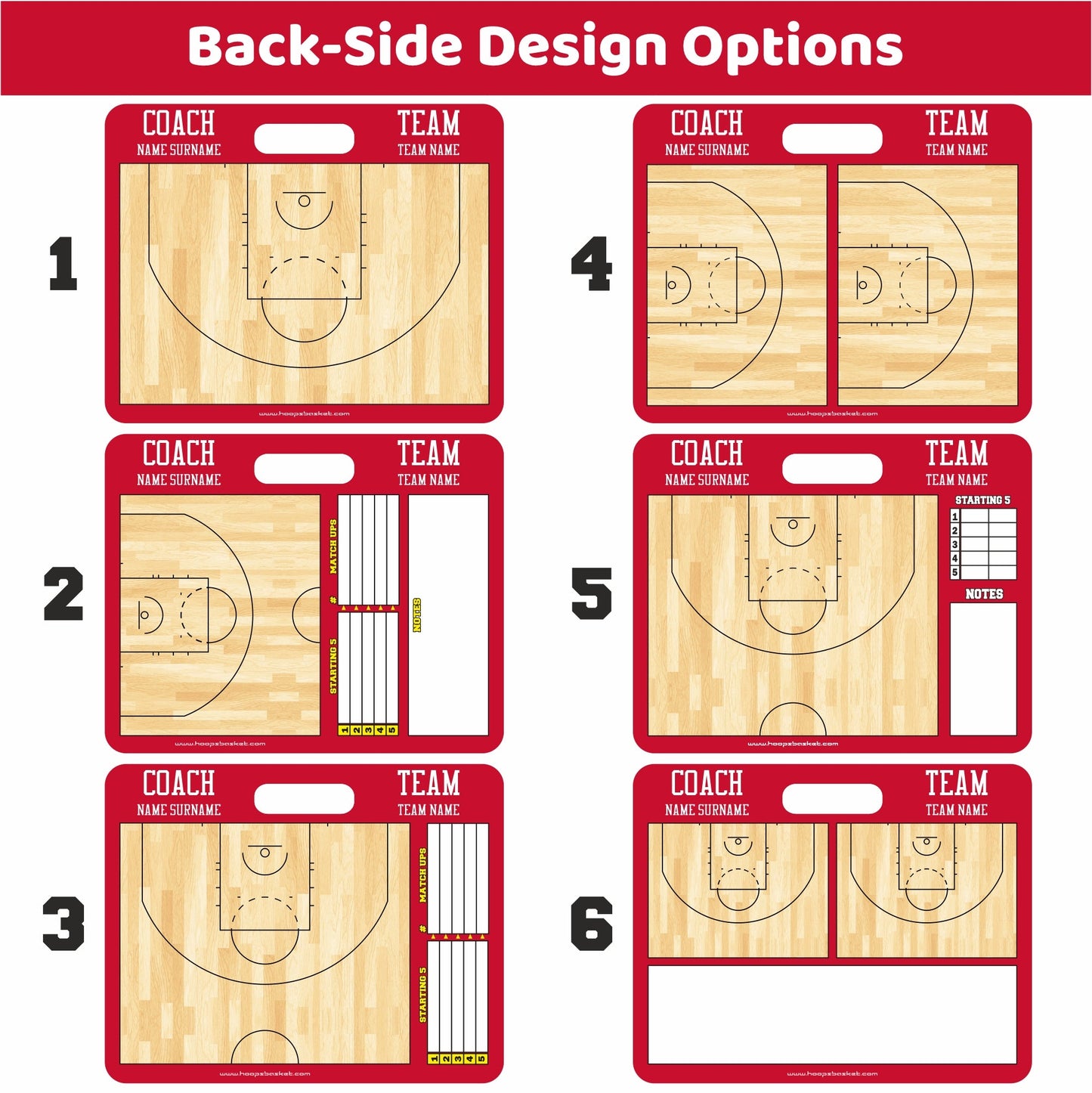 Custom WNBA Basketball Coaching Board 15.7 x 12.6 in (Magnetic)