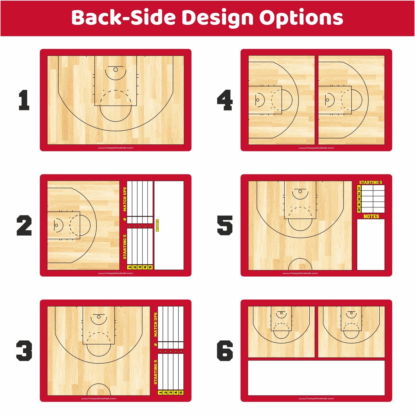 Custom WNBA Basketball Coaching Board 15.7 x 10.6 in (Classic)