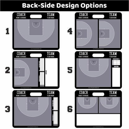 Custom 3x3 Basketball Coaching Board 15.7 x 12.6 in (Magnetic)