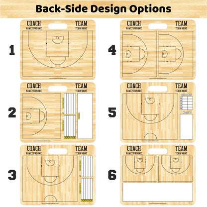 Custom FIBA Basketball Coaching Board 15.7 x 12.6 in (Magnetic)