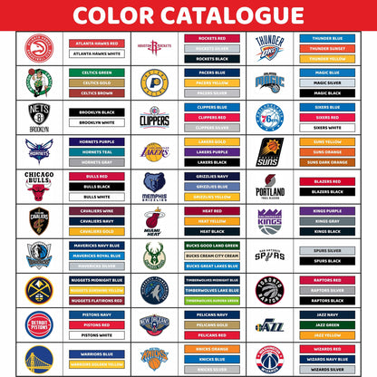 Custom NBA Basketball Coaching Board 11.4 x 9.4 in (Magnetic)
