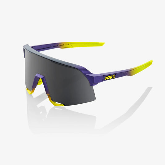 100% S3 Performance Sunglasses - Matte Metallic Digital Brights Smoke Lens