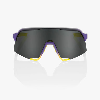 100% S3 Performance Sunglasses - Matte Metallic Digital Brights Smoke Lens