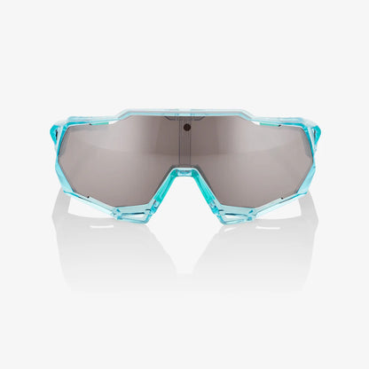 100% SPEEDTRAP Performance Sunglasses - Polished Translucent Mint / HiPER Silver Mirror Lens