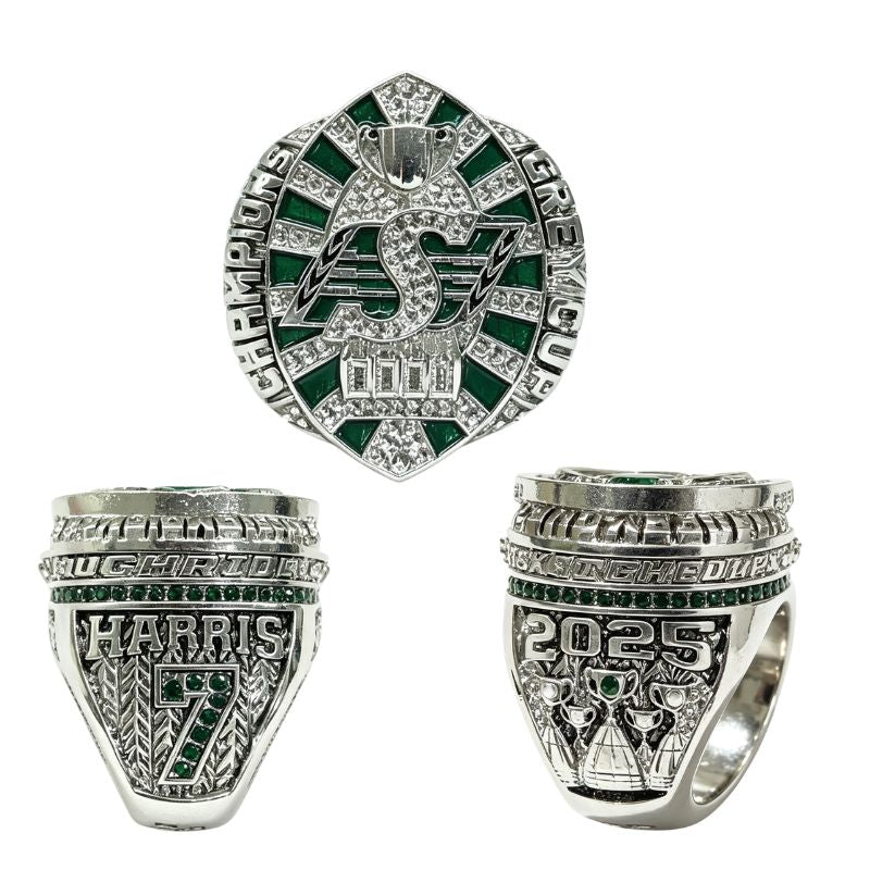2025 Saskatchewan Football Championship Ring Replica-Grey Cup Inspired Fan Ring