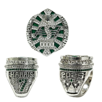 2025 Saskatchewan Football Championship Ring Replica-Grey Cup Inspired Fan Ring