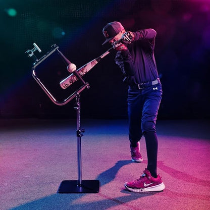Baseball and Softball Batting Swing Trainer, Attack Tee Helps Master Your Own Perfect Swing Path with AI App Swing Trainer, Perfect for Softball or Baseball Batting