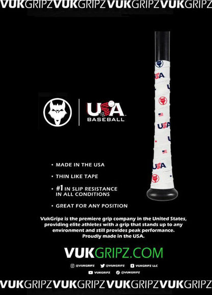 VukGripz - USA Baseball Bat Grip Tape (Team USA)