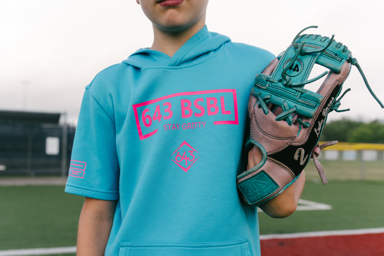 Short-Sleeve Hoodie - Youth - 643 Box Electric Blue V2