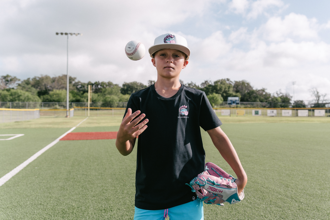 Doubles & Bubbles Youth Tee - Black V2