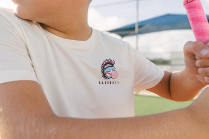 Doubles & Bubbles Youth Tee - Cream V2