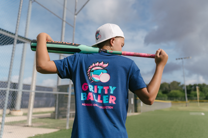 Gritty Baller Youth Tee - Navy V2