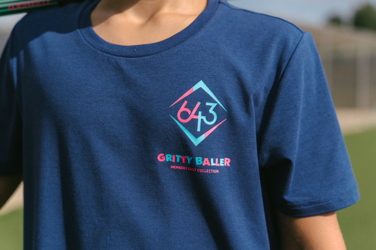 Gritty Baller Youth Tee - Navy V2