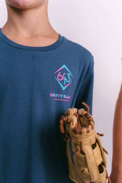 Gritty Baller Youth Tee - Navy V2