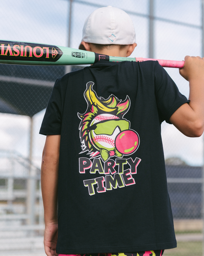 Party Time Youth Tee - Black V2