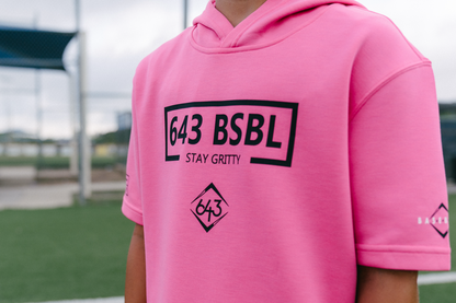 Short-Sleeve Hoodie - Youth - 643 Box Electric Pink V2