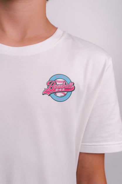 643 Circle Brand Youth Tee - White V2