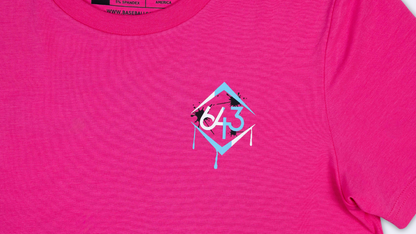 Turn Two Youth Tee - Electric Pink V2