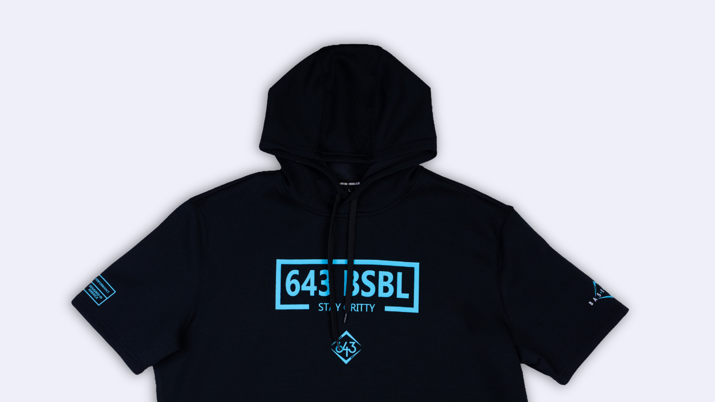 Short-Sleeve Hoodie - Youth - 643 Box Black V2