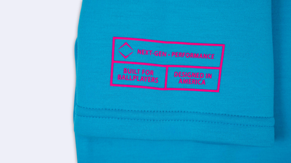 Short-Sleeve Hoodie - 643 Box Electric Blue V2