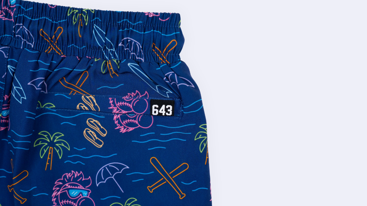 Gritty Swim Trunks - Navy V2