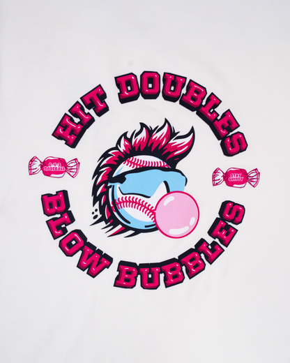 Doubles & Bubbles Youth Tee - Cream V2