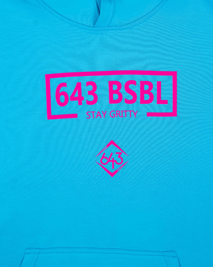 Short-Sleeve Hoodie - Youth - 643 Box Electric Blue V2