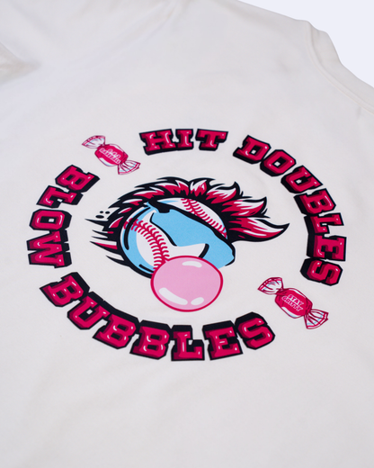 Doubles & Bubbles Youth Tee - Cream V2