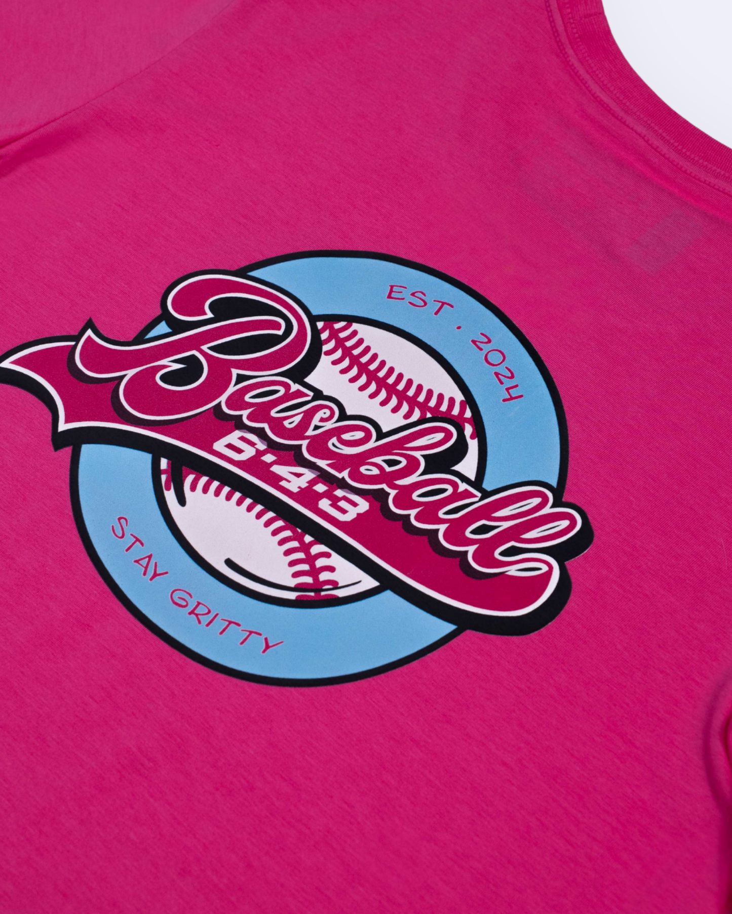 643 Circle Brand Youth Tee - Electric Pink V2