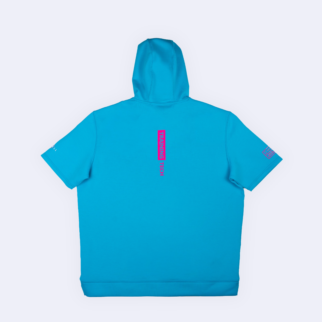Short-Sleeve Hoodie - 643 Box Electric Blue V2