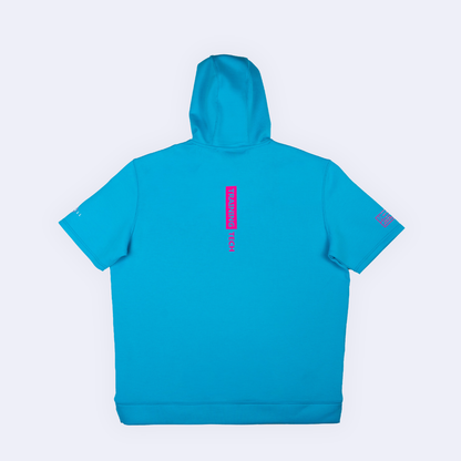 Short-Sleeve Hoodie - 643 Box Electric Blue V2