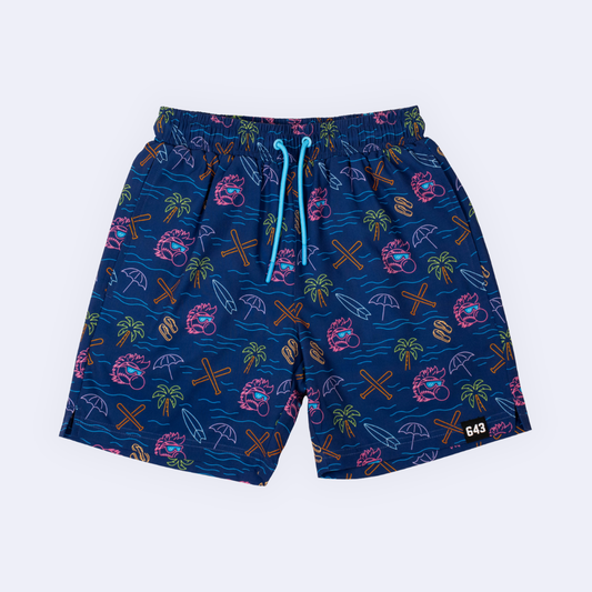 Gritty Youth Swim Trunks - Navy V2
