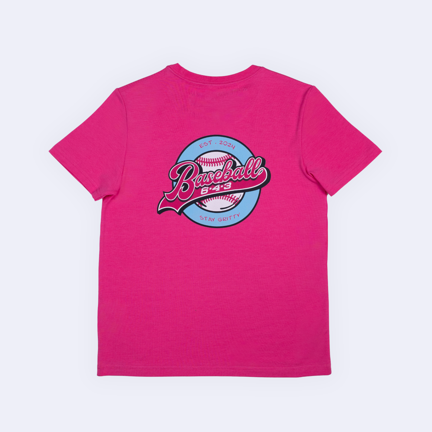 643 Circle Brand Youth Tee - Electric Pink V2