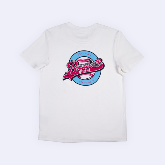 643 Circle Brand Youth Tee - White V2