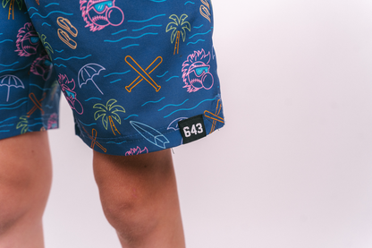 Gritty Swim Trunks - Navy V2