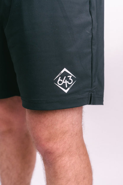 Solid Shorts - Black/White V2