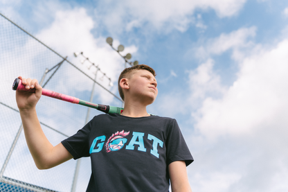 GOAT Youth Tee - Black/Blue V2